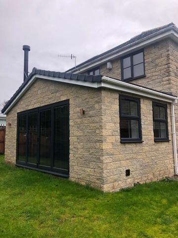 building extension simmondley, glossop, hadfield, derbyshire construction company